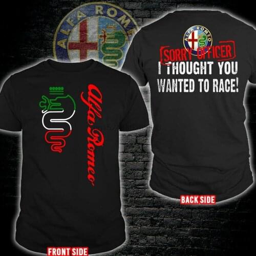 Alfa Romeo Sorry Slogan 159 Brera Spider GT 8C Spider MiTo Man US shirt