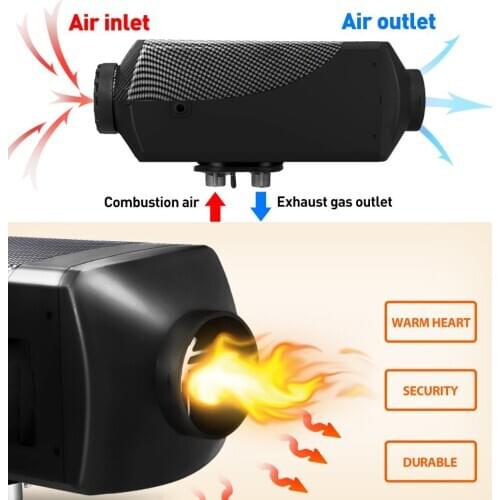 Car Heater 5KW 12V Air Diesels Heater Parking Heater With Remote Control LCD Monitor for RV, Motorhome Trailer, Trucks, Boats