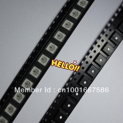 Free shipping 100 Pcs Superbright WS2812S 5050 SMD RGB WS2811 IC Built-In Addressable Color for led strip/screen via HK Postal