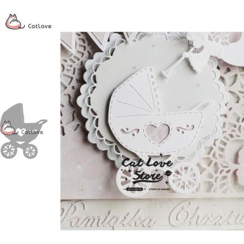 Baby Carriage Metal Cutting Dies Stencils For DIY Scrapbooking Paper Card Decorative Craft Dies Embossing Die Cuts New 2019