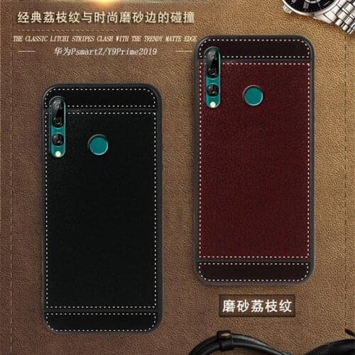 For Huawei P Smart Z Case STK-LX1 6.59 Inch Black Red Blue Pink Brown 5 Style Fashion Mobile Phone Soft Silicone Cover