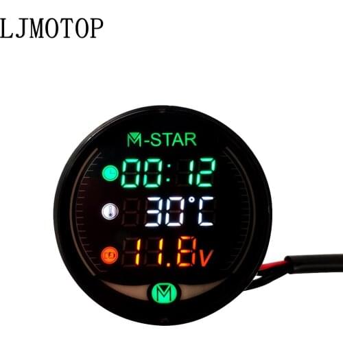 3 in 1 Night Vision Motorcycle Meter Time Temperature Voltage Table For Yamaha YZ250FX YZ450FX WR450F WR250R WR250X WR450