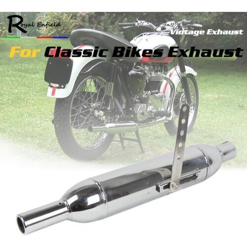 38/40/43/45mm Classic Motorcycle Motorbike Vintage Exhaust Retro Electroplating Paint Escape Moto For Yamaha XS400 XJR1300 CB40