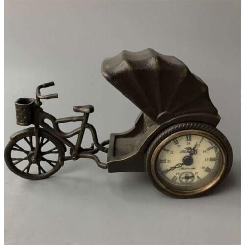 Classical Western mechanical clock desktop pure copper ornaments home decoration gifts crafts wholesale