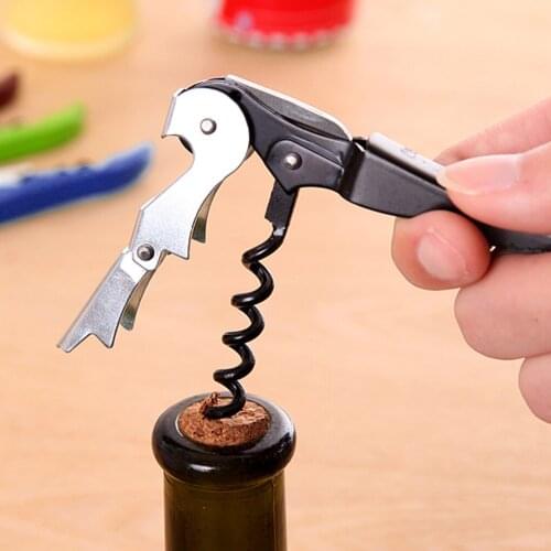 Stainless Steel Metal Cork Screw Multi-Function Red Wine Bottle Cap Opener Stock Offer Multi-Function Bottle Wine Opener