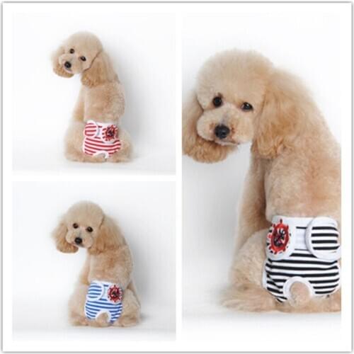 Miflame Pet Dog Physiological Pants Sanitary Female Dog Panties Shorts For Pet Accessories Washable Dog Briefs Schnauzer Panties