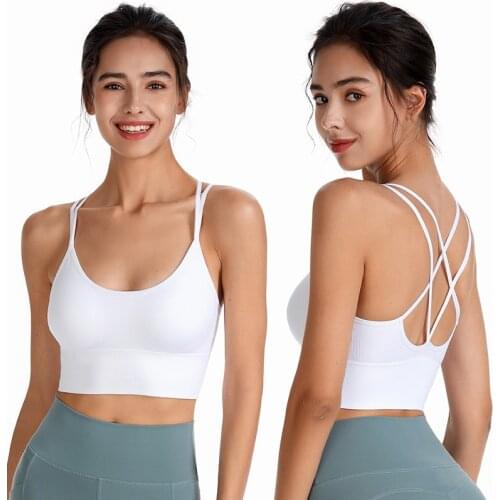 NHKDSASA Plus Size Bra Crop Top Seamless Bras For Women Underwear BH Sexy Back Brassiere Push Up Bralette With Pad Tank Top
