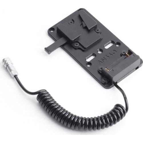 New V-Mount V-Lock Battery Power Plate with Weipu SF610/S 2pin Female Connector for Blackmagic BMPCC 4K 6K Cinema Camera