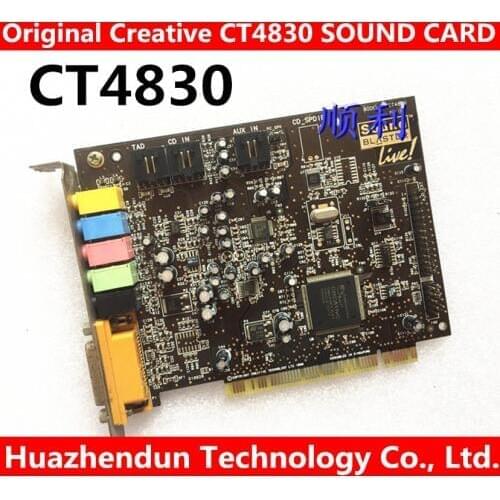Original for CREATIVE CT4830 PCI 4.1 SOUND CARD support xp/win7 WORKING GOOD