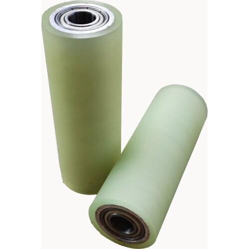 Customized Rubber Covered Roller Mask Machine Conveyor Roller with Double Bearing Mask Machine Accessories