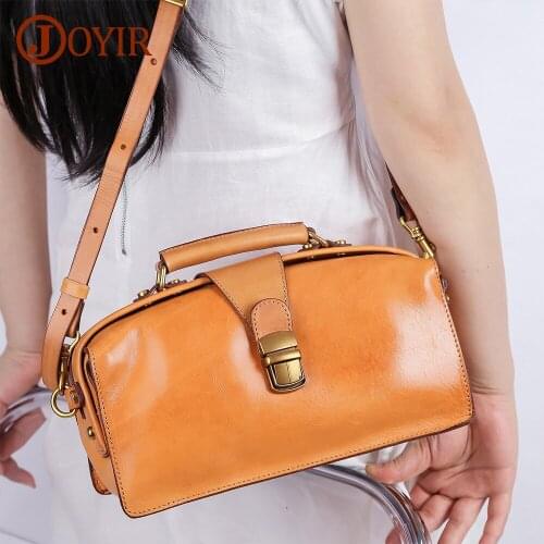JOYIR Genuin Lether Womens Messenger Bag Cowhide Leather Crossbody Bag Fashion Purses and Handbags Female Shoulder Bags