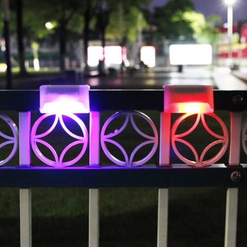 4pcs Path Stair LED Solar Lights IP65 Waterproof Outdoor Garden Yard Fence Wall Lawn Landscape Lamp Staircase Night Light Drop