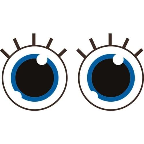 Reflective Car Sticker Cute Eyes of Innocent Anti-UV Cover Scratch Waterproof Creative Accessories PVC Decal,15cm*7cm