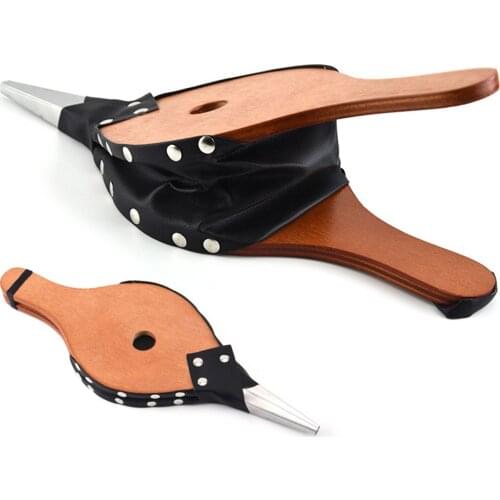 Outdoor Wooden Blower Fireplace Wood Bellows BBQ Air Blower Bonfire Campfire Brown BBQ Outdoor Camping Picnic Cooking Tools