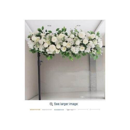 Upscale Artificial Silk Peonies Rose Flower Row Arrangement Supplies for Wedding Arch Backdrop Centerpieces DIY Supplies