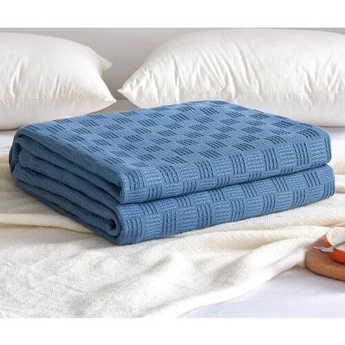 Japan Cotton Blanket for Bed Double Queen King Bedsrpead Baby Adult Throw Blankets Sofa Bed Cover Bedding Grey Blue Pink