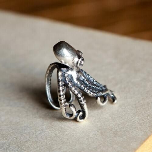925 Sterling Silver Octopus Clip Earrings Jewelry Female Fashion Accessories Womens Earrings One Piece Wholesale Price