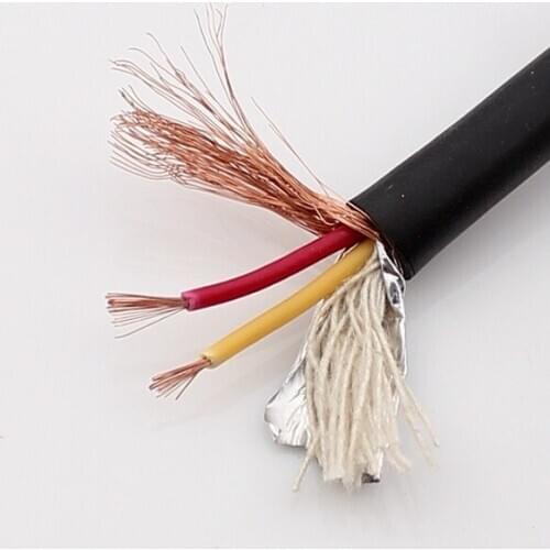 1 Meter Microphone Wire / Cable / Cord Dual Core 2x22 Conductor Shield Microphone XLR Wire DIY outer Diameter 6.0 mm