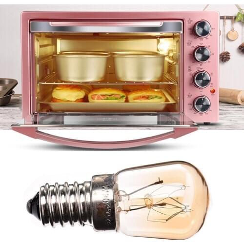 220V E14 LED Bulb 15W Microwave Oven Tungsten Filament Lamp Bulb Yellow Light