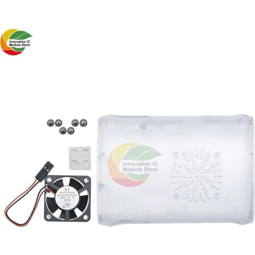 Ziqqucu ABS Acrylic Case Cover Enclosure Combo Box With Cooling Fan For Raspberry Pi 2 Raspberry Pi 3 / Model B