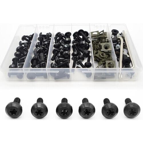 Motocycle accessories Moto Full Fairing Bolt Kits For honda ruckus cbr 600 rr cbr1100xx cb 650r cb500f varadero 125 cg 125 Screw