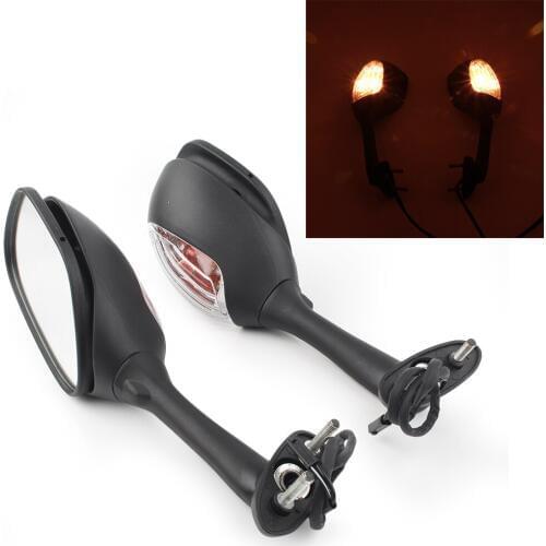 Motorcycle Mirror Turn Signal Rear View Side Mirrors For Suzuki GSXR1000 2005-2015 & GSX-R 600 750 2006 2007 2008 2009-2015