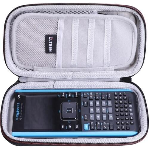 LTGEM Waterproof EVA Hard Case for Texas Instruments TI-Nspire CX II CAS Color Graphing Calculator