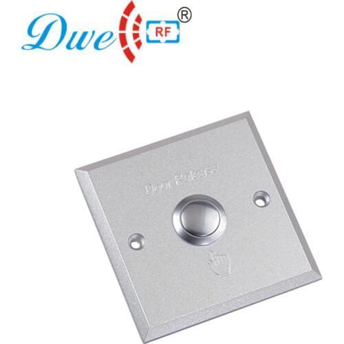 DWE CC RF high quality simple design aluminum push button door open switch for access control system