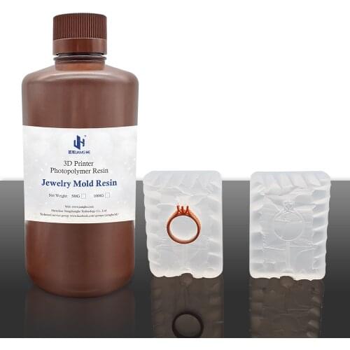 JAMGHE Jewelry Liquid Silicon Mold Resin Low Shrinkage Non Casting 405nm UV for 3d Printing