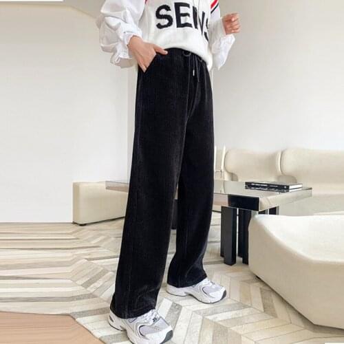 LOKEDIKE Women's Knitted Trousers