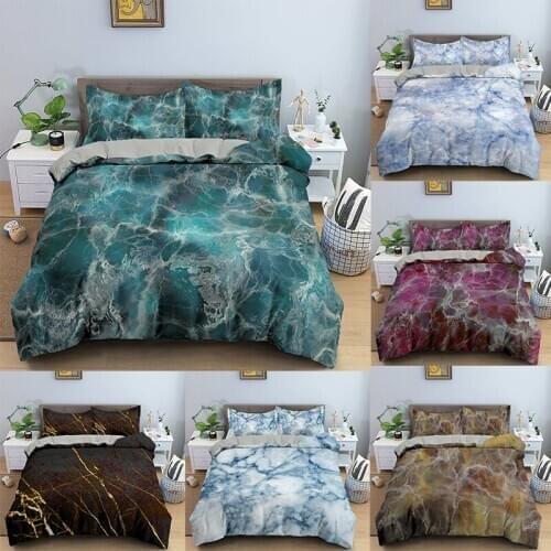 Marble Bedding Set Duvet Cover Quilt Comforter Sets