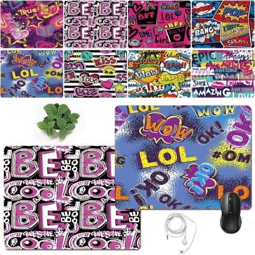 Mouse Pad Game Gamer Mouse Pad Universal 21x25cm Mouse Pad Laptop PU Leather Washable Mousepad