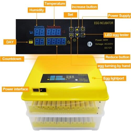 New Farm Hatchery Brooder Machine Hatchery 112/156/312 Eggs Incubator Bird Quail Chicken Duck Automatic Egg Incubator