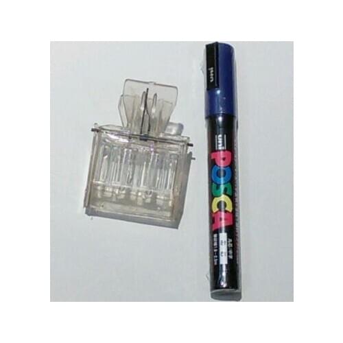 New Plastic Queen bee Clip catch beekeeper & marking pen blue green yellow red white