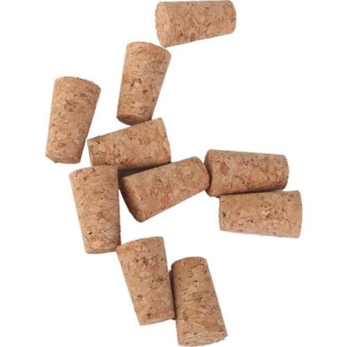 NHBR 10pcs Tapered Corks Stoppers DIY Craft Art Model Building 22*17*35mm