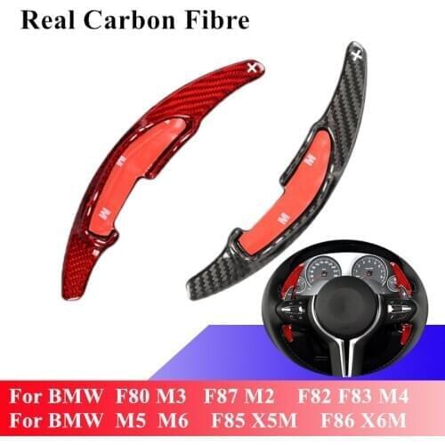 Real Carbon Fiber Steering Wheel Shift Paddle Extended for BMW F87 M2 for BMW F80 M3 for BMW F82 M4 M5 M6 F85 Car Accessories
