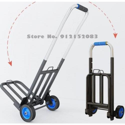 Folding Trolley, Portable Luggage Trailer, Shopping Cart, Grocery Shopping Trolley, Cargo Truck, Heavy King Van, Household