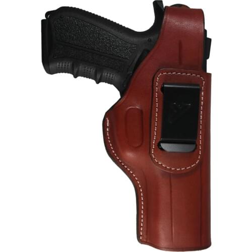 YT HOBBY For CZ 75 Handmade Concealed Carry IWB / OWB Real Leather Belt Pistol Firearm Gun Holster
