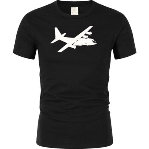 Funny print cute funny dazzling plane beautiful high quality beautiful mens T-shirt humorous T-shirt short sleeve