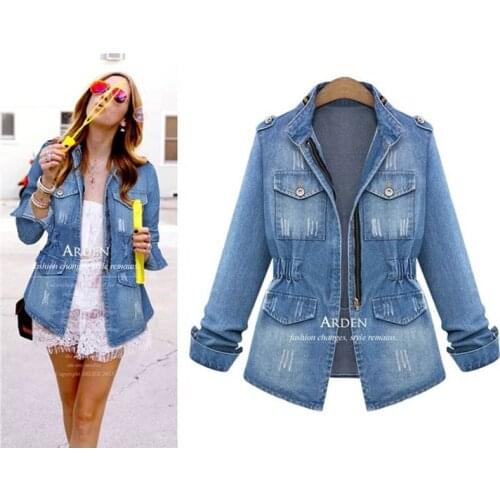 5XL Big Size Jacket Women Jaqueta Feminina Denim Jacket Jaqueta Jeans Jacket Women Plus Size Chaquetas Mujer Veste Bolero Women