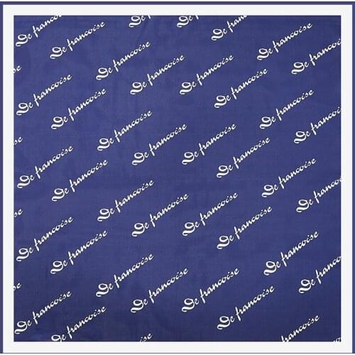 2020 53x53 Ins English print Air hostess Print women Silk twill scarf Satin square tie ladies foulard femme towel bufanda shawl