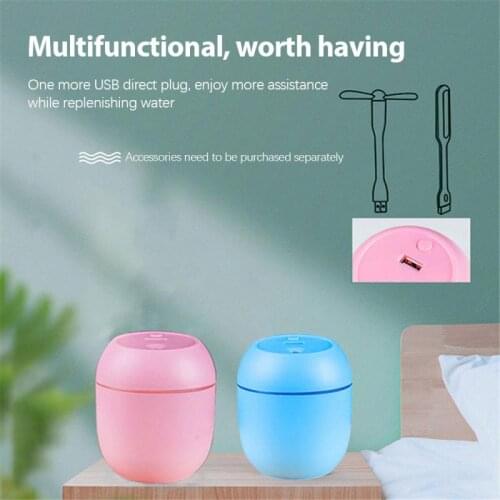 1PCS 250ML Mini Ultrasonic Air Humidifier Essential Oil Diffuser For Home Car USB Fogger Mist Maker With LED Night Lamp/Fan