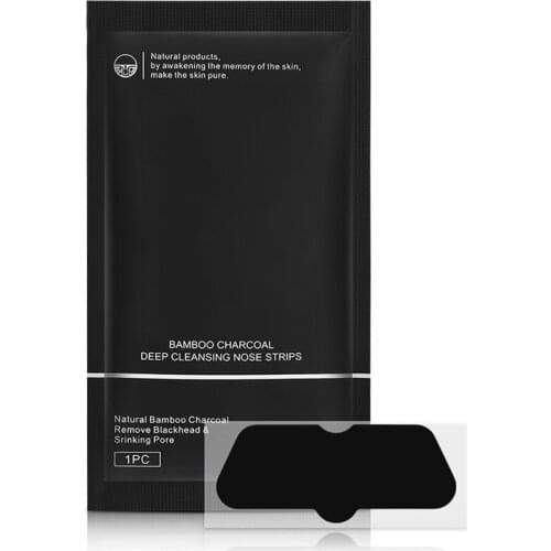 10pcs Bamboo Charcoal Blackhead Remover Nose Mask Blackhead Spots Acne Treatment Mask Nose Pore Deep Clean Strip