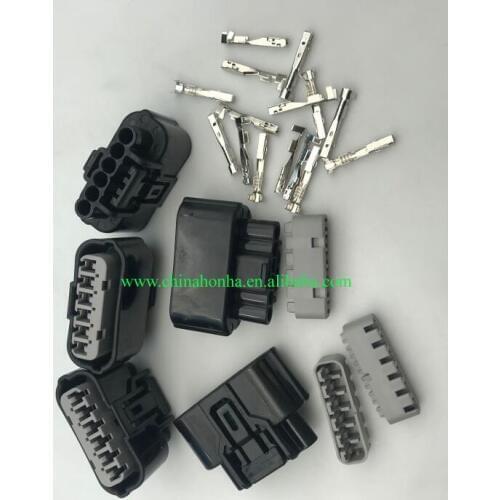 2sets 6189-1012 Female 6 pin 1.2mm Automotive Connector Waterproof Plug Auto Oxygen Sensor Plug car electrical wire plug