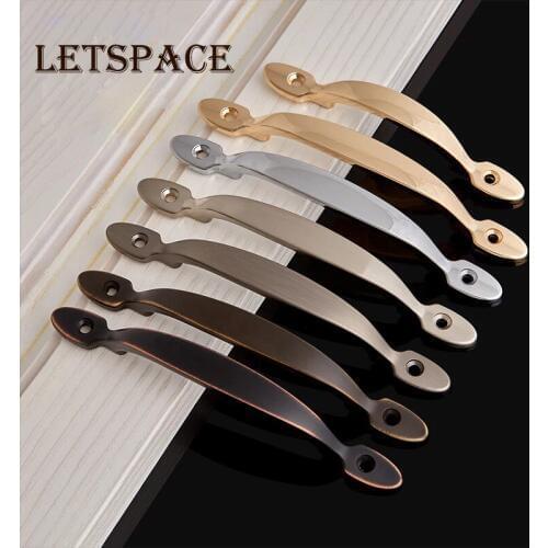 5pcs Free shipping American kitchen silver handle TV Cabinet door handle European drawer handle bookcase pull Black dresser knob