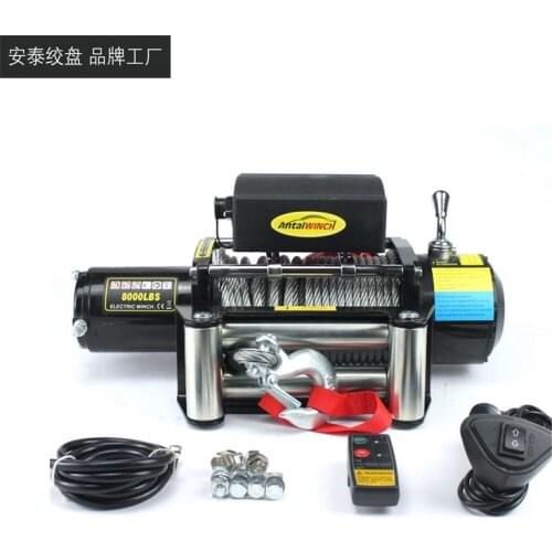 12v/24v 8000-pound car winch, electric winch, escape winch