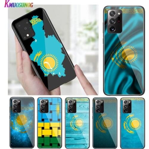 Bright Black Cover Kazakhstan flag for Samsung S20 Ultra Plus A91 A81 A71 A51 A41 A31 A21 A21S A11 5G Phone Case