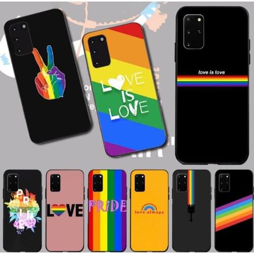 PENGHUWAN Rainbow Pride Phone Case Cover for Samsung S20 plus Ultra S6 S7 edge S8 S9 plus S10 5G