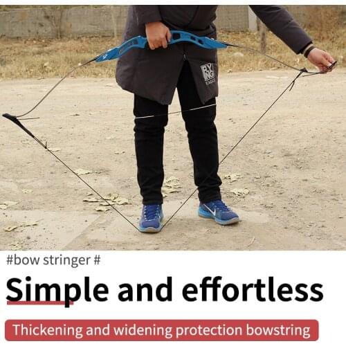 Strands Length Bowstrings Fit Black Replacement Bow String Recurve Bow Long Bow Shooting Archery Outdoor Accessories