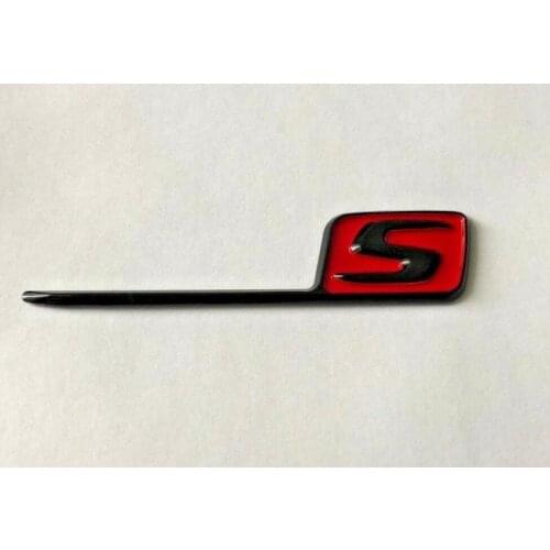 Gloss Black Red S Sticker Decal Emblem Badge for A45 CLA45 C43 C63 GLA45 GLC